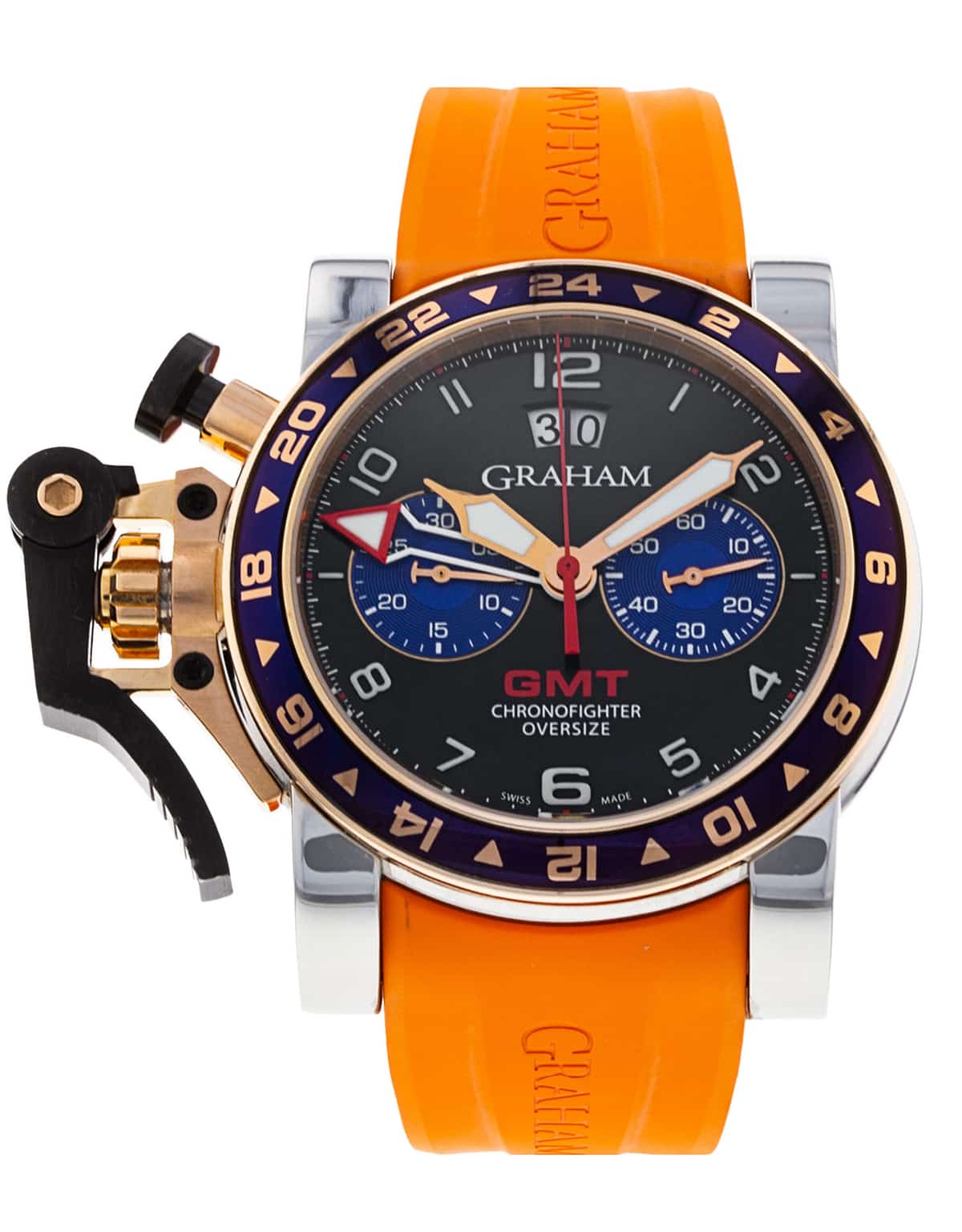 Graham Chronofighter Oversize GMT - Steel & Gold 2OVGG.B26A.C89S